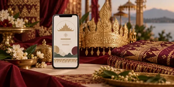 img of Inspirasi Undangan Digital Pernikahan Adat Lampung yang Elegan