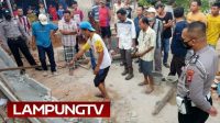 Lampung Selatan: Cor-Coran Ambruk Selagi Pekerja Ngopi