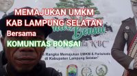 Komunitas Bonsai Kita Majukan UMKM Lampung Selatan