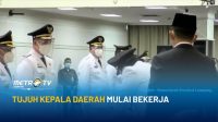 Tujuh Kepala Daerah Baru di Lampung Mulai Bekerja