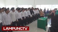 Dilantik, Petugas Pilkada Kecamatan Lampung Selatan
