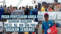Gerakan Bersama, Polisi di Lampung Selatan Bagikan Sembako