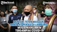 Menteri Teten Masduki Minta Koperasi di Lampung Mudahkan UMKM Terdampak Covid 19