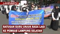 727 Guru Kembali Unjuk Rasa ke Pemkab Lampung Selatan