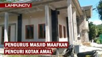 Pengurus Masjid di Pringsewu, Maafkan Pencuri Kotak Amal