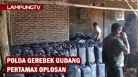 Gudang Pengoplosan Pertamax Digerebek di Lampung Selatan