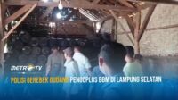 Polisi Gerebek Gudang Pengoplos BBM di Lampung Selatan