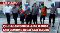 Gembong Begal Jabung Ditembak Polres Lampung Selatan