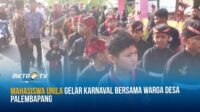 Mahasiswa Unila Gelar Karnaval Bersama Warga Desa Palembapang