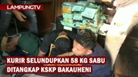 Kurir Selundupkan 58 Kg Sabu Ditangkap KSKP Bakauheni