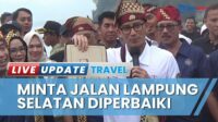 Sandi Uno Minta Jalan Pantai Minang Rua Lampung Selatan Diperbaiki agar Bisa Dilewati Mobil Listrik