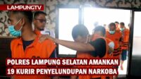 Polres Lampung Selatan Amankan 19 Tersangka Kasus Narkoba