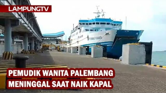 Pemudik Wanita Palembang Meninggal saat Naik Kapal
