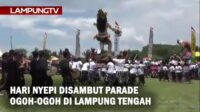 Hari Nyepi Disambut Parade Ogoh-ogoh di Lampung Tengah